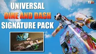 Dine & Dash Signature Pack Y9S1 Seasonal UNIVERSAL WEAPON SKIN + Attachment Skin - In Game Showcase