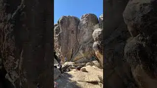 Brian on Lunar Eclipse 5.11a | Holcomb Valley Pinnacles - Big Bear Lake, CA (Redpoint)