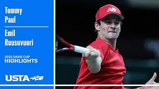 Tommy Paul vs. Emil Ruusuvuori Highlights | 2023 Davis Cup
