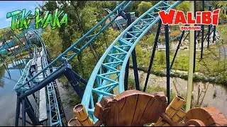 Tiki-Waka On-Ride POV | Walibi Belgium Roller Coaster - Front Row 4K