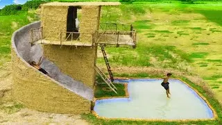 Best Tips: 65 Days To Build Big Swimming Pool & Three Story Mud House With Water Slide Around House