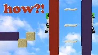 Non Euclidian Minecraft Parkour Gauntlet with Sand Block Clutches