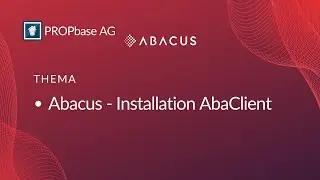 Installation AbaClient - Abacus von PROPbase Tutorial