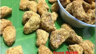 Sharkara Varatti /  Kerala Sarkara Upperi / jaggery coated plantain chips, Onam sadhya