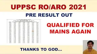 uppsc ro aro 2021 result