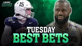 Tuesday's BEST BETS: CFP Returns + NBA, College Hoops, Golf & Soccer Picks I The Early Edge