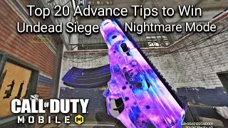Top 20 Undead Siege Nightmare Tips & Tricks Season 11