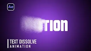 Text Dissolve Animation in After Effects /  Easy AE Tutorial