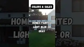 Homes painted light blue or gray... #shorts #colors