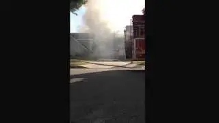 Vw van caught on fire as the owner tried to started  it