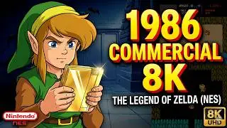 The Legend of Zelda (NES) 1986 Commercial AI Upscale 8K