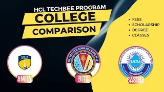 HCL TechBee College Comparison| Fees& Scholarship | Classes | Degree Value.