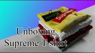 1# Unboxing. 5 Supreme T-Shirts [Retail & Resell]
