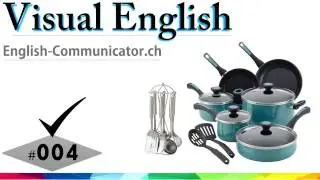 #004 Visual English Language Learning Practical Vocabulary Training Kitchenware Kitchen Accessories