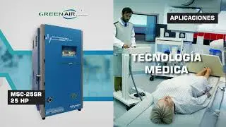 COMPRESOR LIBRE DE ACEITE DE USO M&Eacute;DICO Y FARMAC&Eacute;UTICO GREENAIR BY MILWAUKEE SCROLL MSC-25SR