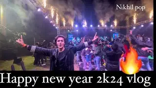 Happy new year 2024 || Nikhil pop || #newyearparty #rewa #newyearvlog #ytvlog