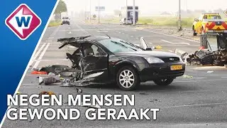 Auto doormidden na zware aanrijding met busje - OMROEP WEST