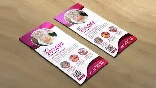 DL flyer design in photoshop | Photoshop tutorial | Hai Thanh Design