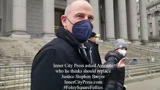 Q&A: Inner City Press asked Avenatti who should replace Stephen Breyer Nike stipulation and Macias Q