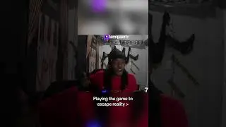 Playing the game to escape reality #escape #thegame #iamquantv