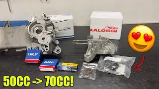 MOTORE NUOVO PER LO SCARABEO! 😍 (50CC TO 70CC)