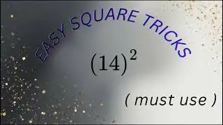 Easy square of Any two digit number...Do subscribe 
