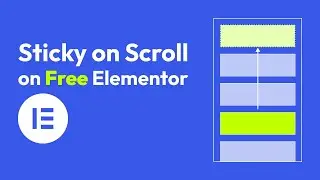 How To Make On-Scroll Fixed Header in Free Elementor | On-scroll sticky effect | WP DevCraft