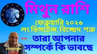 মিথুন রাশি ফেব্রুয়ারি ২০২৬, লং ডিসটেন্স, বিচ্ছেদ, শত্রু, তারা আপনার সম্পর্কে কি ভাবছে।