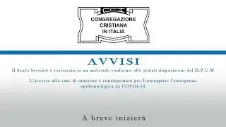 CULTO ONLINE ITALIA 2020 11 15