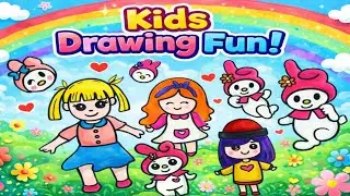 Live Dolls Drawing for Kids | Cute Doll Drawing Step by Step | Easy Drawing @HubofkidsPS 
