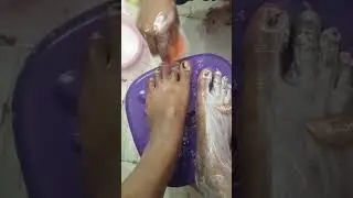 my student work foot bleaching and manicure pedicure