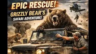 Epic Rescue: Grizzly Bear's Safari Adventure!