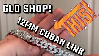GLD 22&rdquo; White Gold Diamond Cuban Link