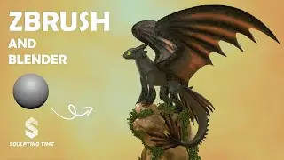 Zbrush and Blender Timelapse - Toothless from 