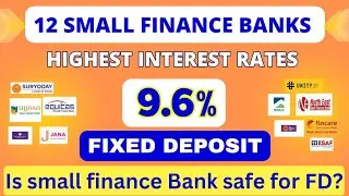 Small Finance Bank FD Interest Rate 2023 | Best Highest Interest Rates on fixed deposit