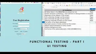 Functional Testing - Part 1 - UI Testing with an example
