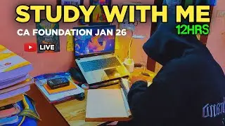 Studying Accounts LIVE 🧿 | 2 Days Left for CA Foundation Exam 🤒📚📈