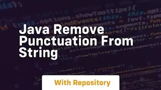 java remove punctuation from string