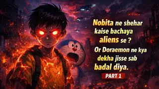 Nobita ne shehar kaise bachaya aliens  se ? |Doraemon moral story | part 1