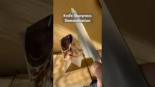 A Fun & Cool Test Of Knife Sharpness #tormek #resin #diamond