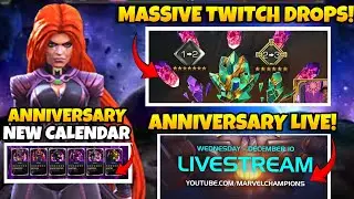 BIG ANNIVERSARY STREAM TODAY! FREE REWARDS, CALENDAR REVEAL & BUFFED TWITCH DROPS!