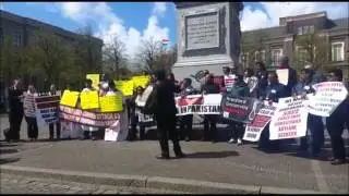 Pakistani Christian community protesting on 28th April 2015 for Asylum seekers