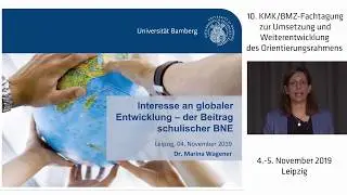 Interesse an Globaler Entwicklung - Vortrag von Dr. Marina Wagener