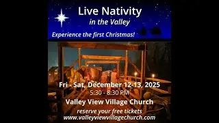 Discussing the 2025 Live Nativity at Valley View Village Church with Pastor Shawn Vitu