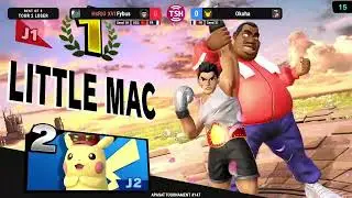 Apasa&iuml; #147, Losers round 2, Fybus (Little mac) vs Okoha (Pikachu/Kirby)