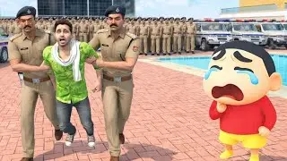 Jack ho gya arrest👮😭Shinchan rone laga😭 Indian Auto Theft 3d Simulator #drivinggame #3dgaming #game