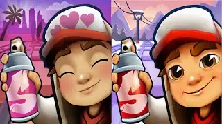 Subway surfers : Aloha hawaii 2025 🆚 Winter Xtreme 2026 Map Comparison 