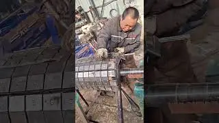 The process of installing a strong magnetic blocks on the sorting roller #manufacturing #skills