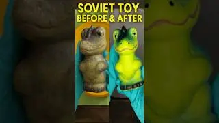 Satisfying Soviet Toy Restoration 🧼 Before & After Cleaning ✨ ASMR sounds and calm visuals