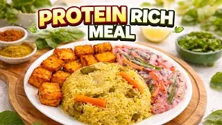 Healthy Protein Lunch Recipe | Easy Indian Balanced Meal Plate |Weight & Muscle Friendly